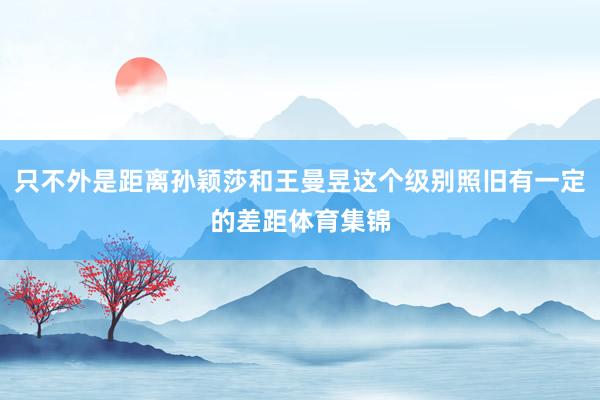 只不外是距离孙颖莎和王曼昱这个级别照旧有一定的差距体育集锦