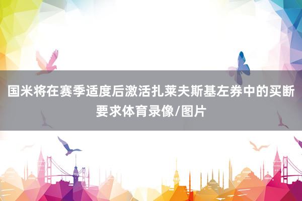 国米将在赛季适度后激活扎莱夫斯基左券中的买断要求体育录像/图片