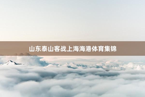 山东泰山客战上海海港体育集锦