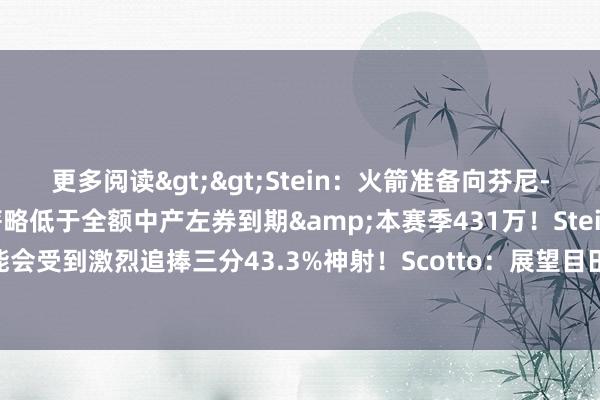更多阅读>>Stein：火箭准备向芬尼-史姑娘开出四年左券 年薪略低于全额中产左券到期&本赛季431万！Stein：亚历山大-沃克可能会受到激烈追捧三分43.3%神射！Scotto：展望目田球员肯纳德将不会归来灰熊    体育赛事直播