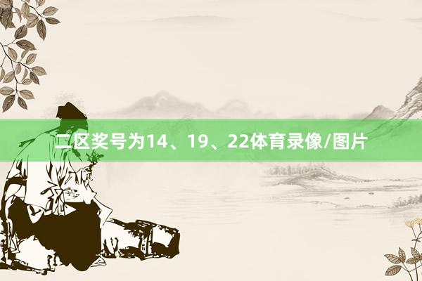 二区奖号为14、19、22体育录像/图片