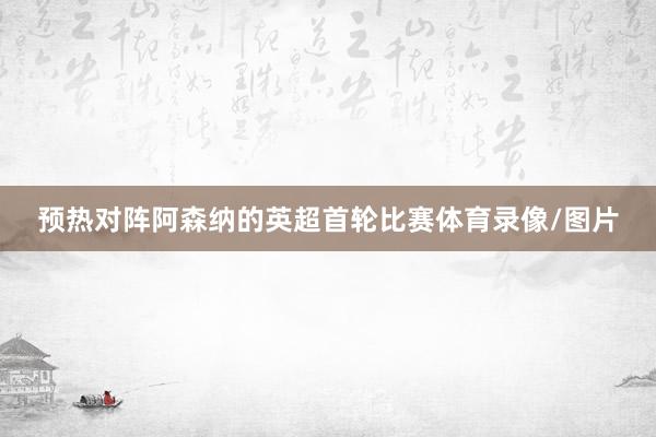 预热对阵阿森纳的英超首轮比赛体育录像/图片