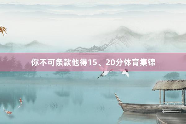 你不可条款他得15、20分体育集锦