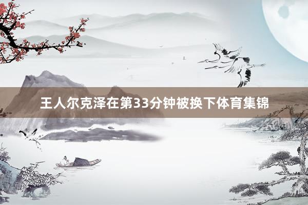 王人尔克泽在第33分钟被换下体育集锦